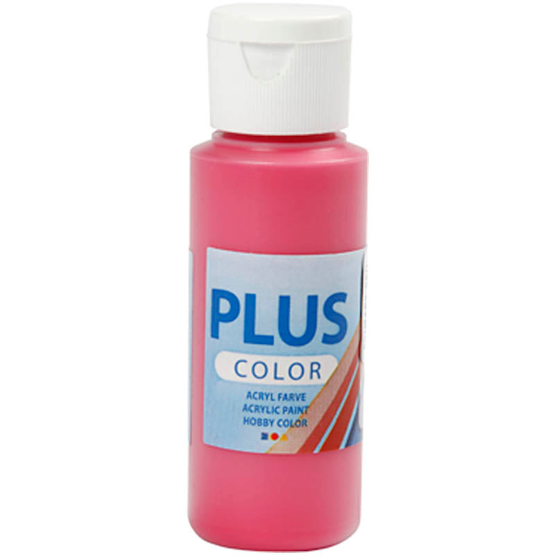 Plus color acrylverf, primair rood, 60 ml 1 fles
