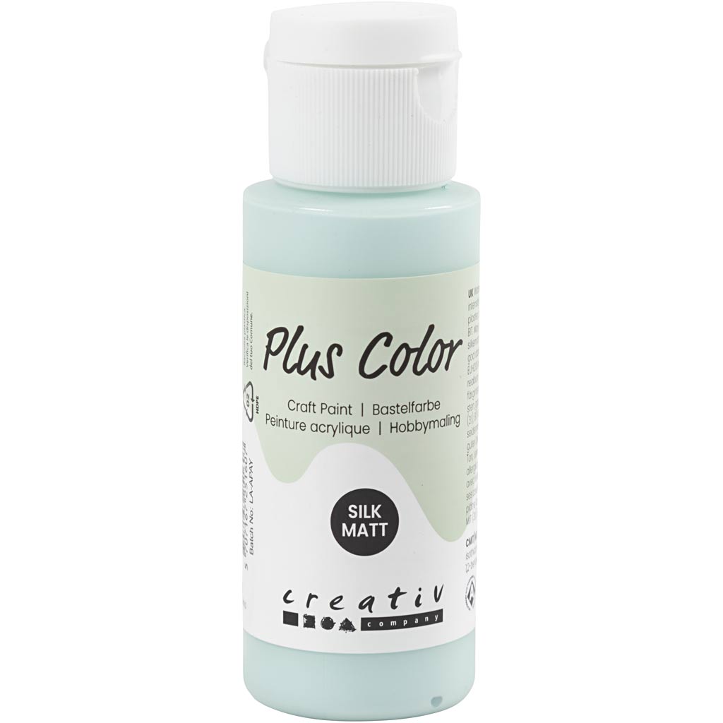 Creativ company plus color acrylic paint, mint green, 60 ml 1 bottle