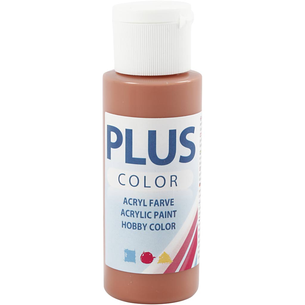 Creativ company plus color acrylic paint, terracotta, 60 ml 1 bottle