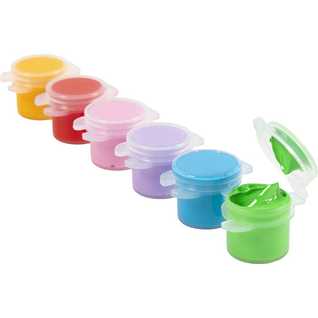 Creativ company plus color acrylic paint, colorful, 6x5 ml 1 box