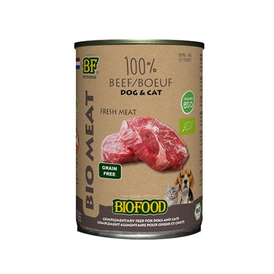 Biofood Organic dog beef menu can