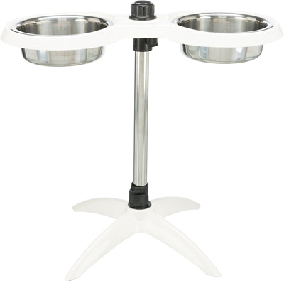 Trixie Fütterungsstandard Hundestange Melamin Edelstahl weiß