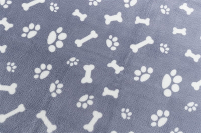 Trixie dog blanket kenny fleece bone legs blue