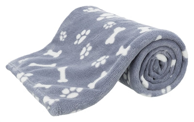 Trixie Dog Blanket Kenny Fleece Bone Gambe Blue