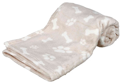 Trixie Dog Blanket Kenny Fleece Bone Legs Beige