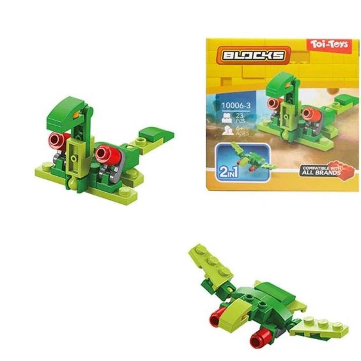 Toi-toys Toi Toys Bausteine Bausteine Dino oder Roboter