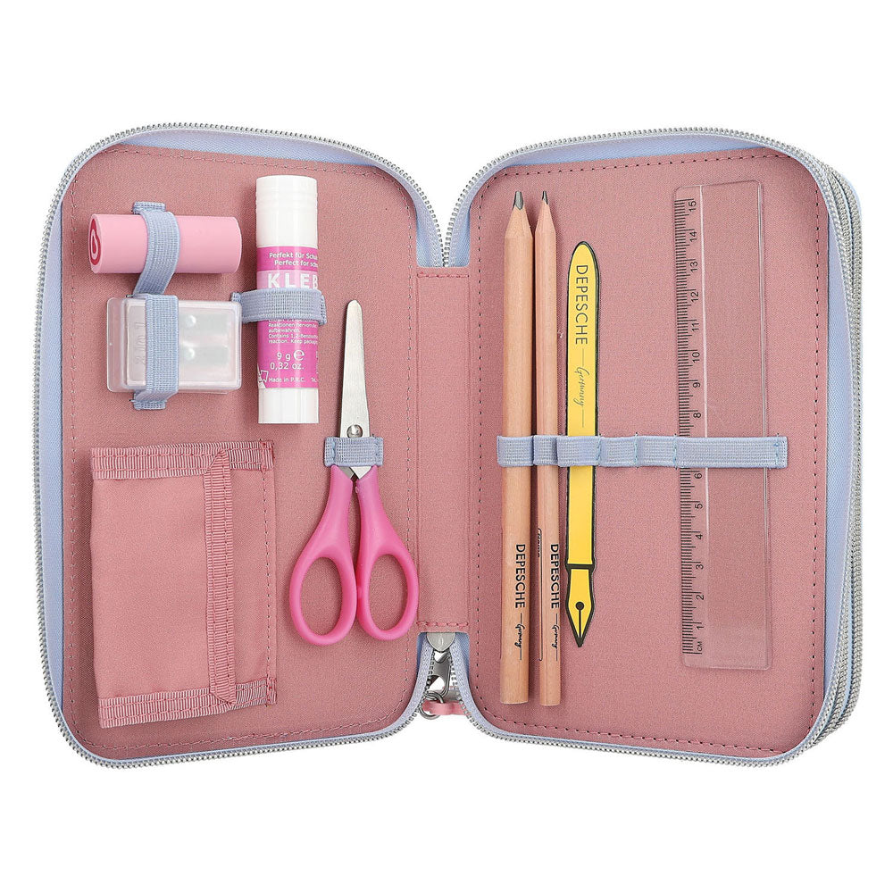 Topmodel 3-vaks etui met app team teddy