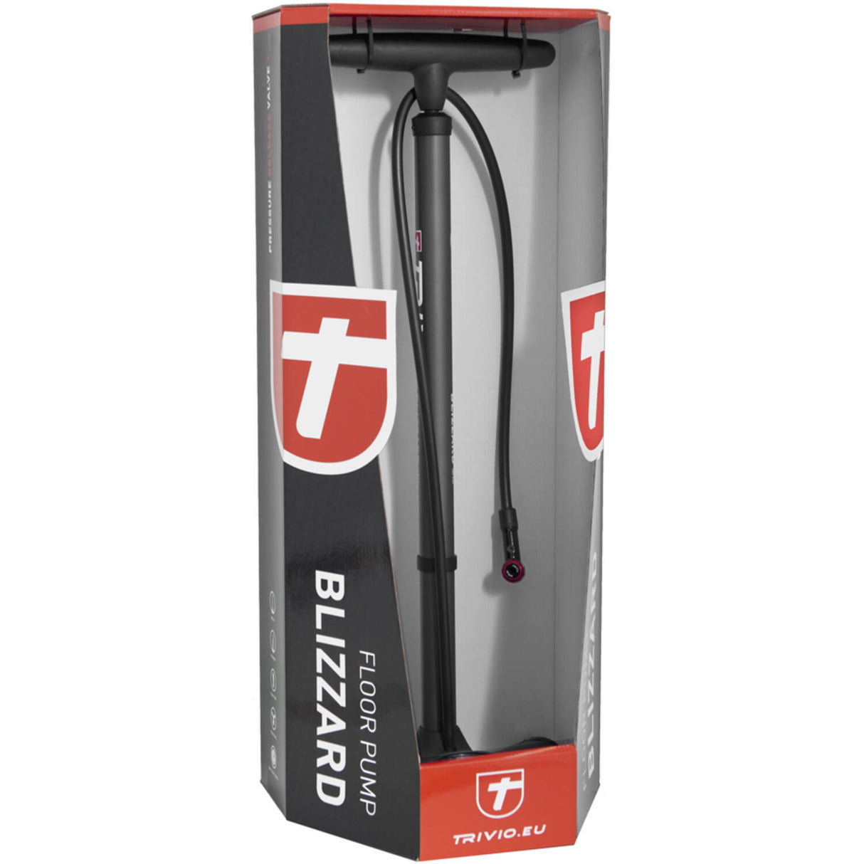 Trivio - Blizzard bicycle pump high pressure 12 bar 180 psi steel