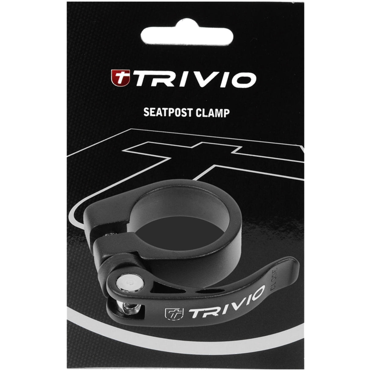 Trivio - seatpost clamp aluminum black 31.8mm quick release