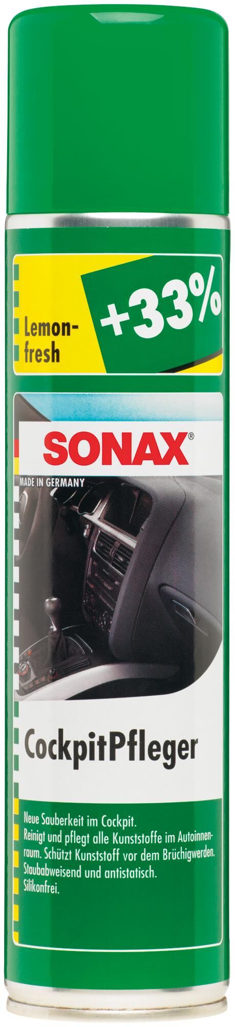 Sonax plastic maintenance product cockpitpfleger cockpit care 400 ml lemon-fresh
