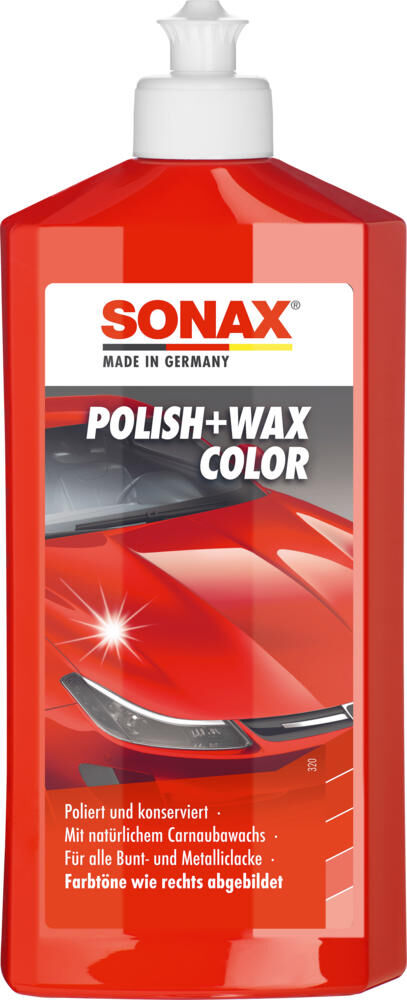 Sonax auto polishing agent polish wax color nanopro color polish + wax rotss