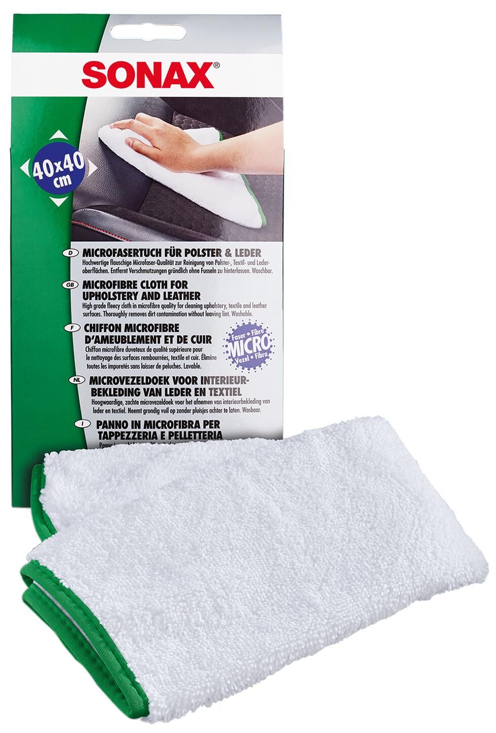 Sonax krpa iz mikrovlaken oblazinjenje usnje microfasert.oblazinjenje+le