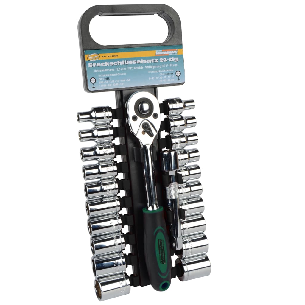 Brüder Mannesmann Brüder Mannesmann 22-piece socket wrench set