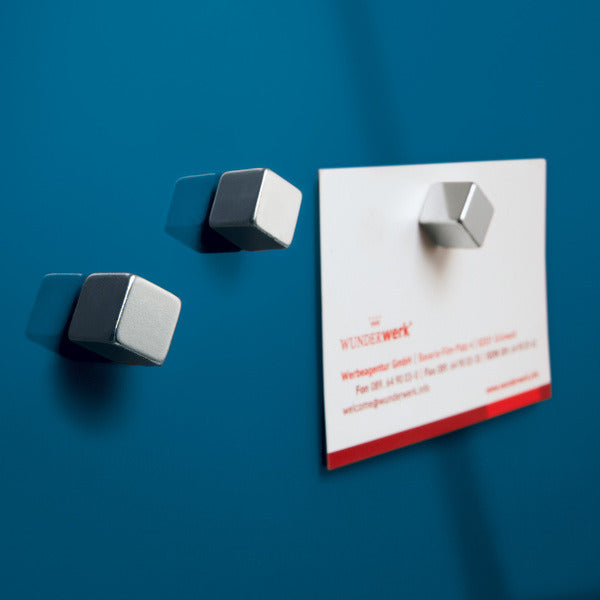 Sigel si-gl252 glasmagneetbord artverum 480x480x15mm petrolblauw