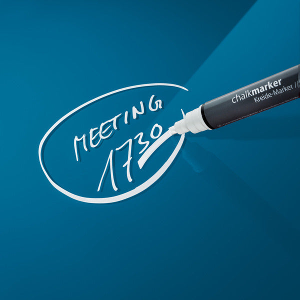 Sigel si-gl252 glasmagneetbord artverum 480x480x15mm petrolblauw