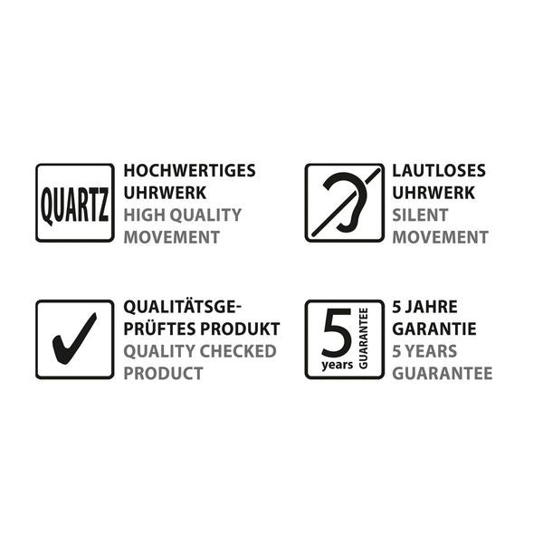 Sigel si-wu122 wandklok artetempus mezo white met quartz uurwerk