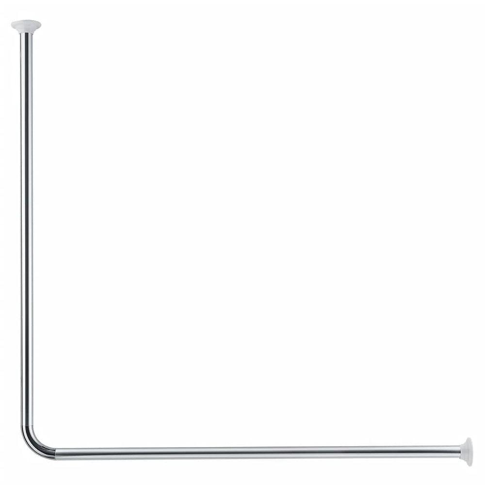 Small Wolke shower curtain rod universal 3 sizes chrome-colored