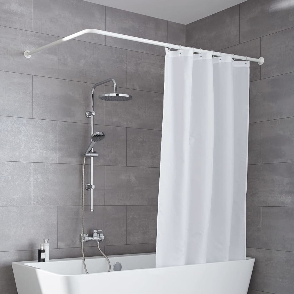 Kleine Wolke shower curtain rod universal 3 sizes white