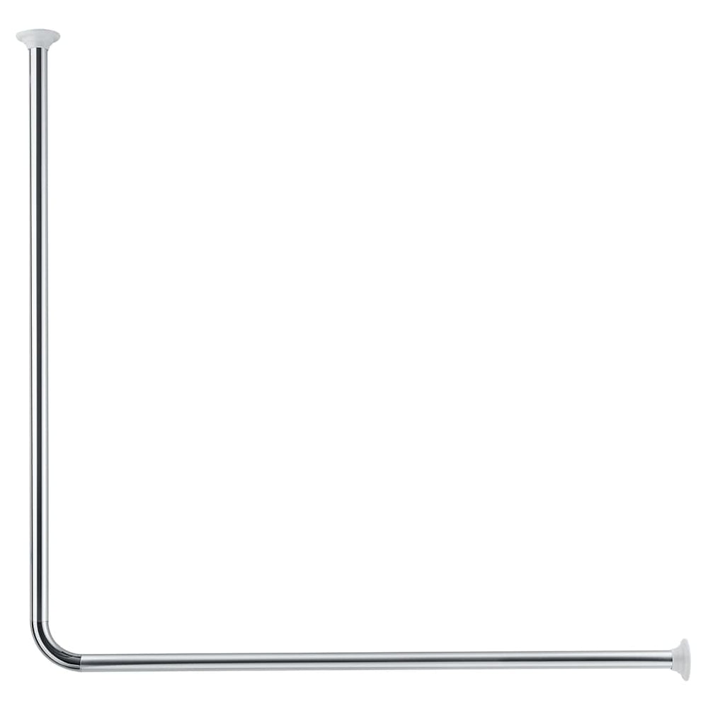 Small Wolke shower curtain rod corner 90x90 cm chrome-colored