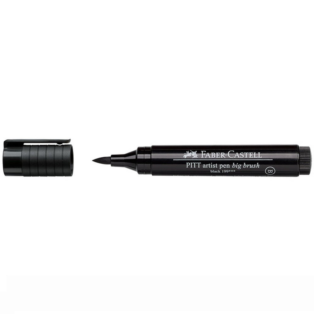Faber Castell FC-167699 Kunstner Pen Big Brush Black 199 4 stykker