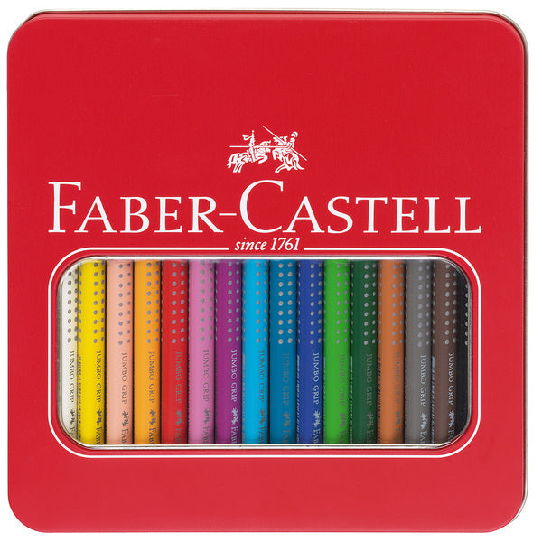 Faber Castell FC-110916 colored pencil Jumbo grip pouch with 16 pieces