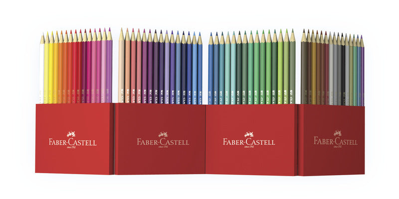 Faber Castell FC-111260 faarweg Bläistëft Faber-Castell Schlass sechseckeg Kartong Bleistift Case 60 Stéck
