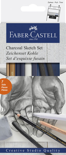 Faber Castell FC-114002 Faber-Castell Holzkuel Set 7-Stéck