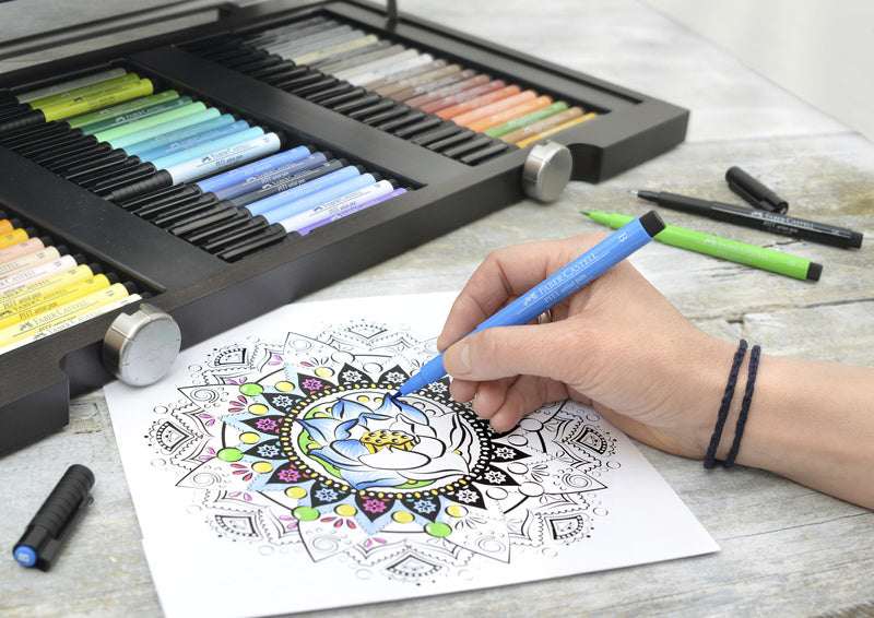 Faber castell fc-167107 tekenstift faber-castell pitt artist pen manga 8-delig etui basic