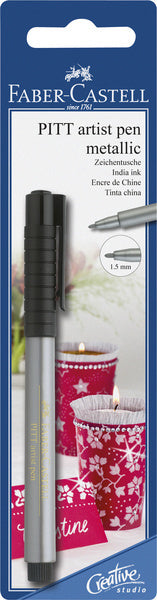 Faber Castell FC-167398 Tegnepen Pitt Artist Pen 251 Sølv