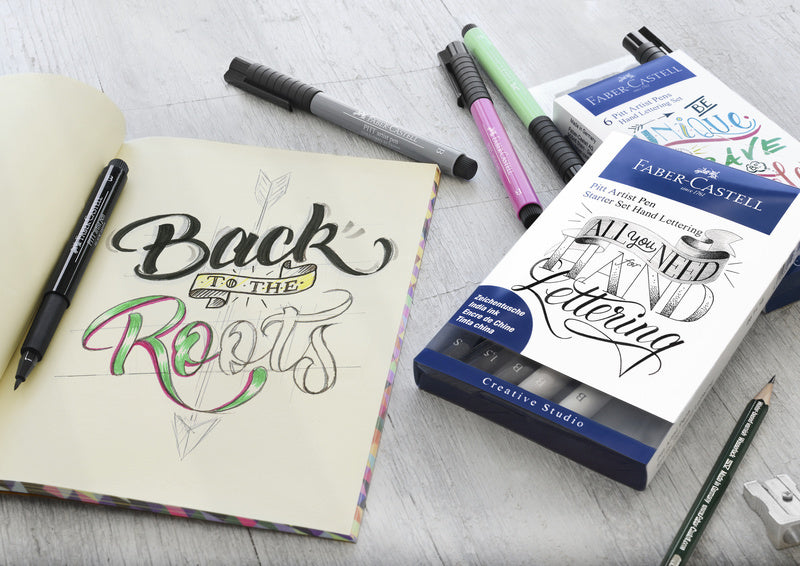 Faber Castell FC-267118 Tegnepen Faber-Castell Pitt Kunstner Pen Håndbogstaver 8-delt Basic etui