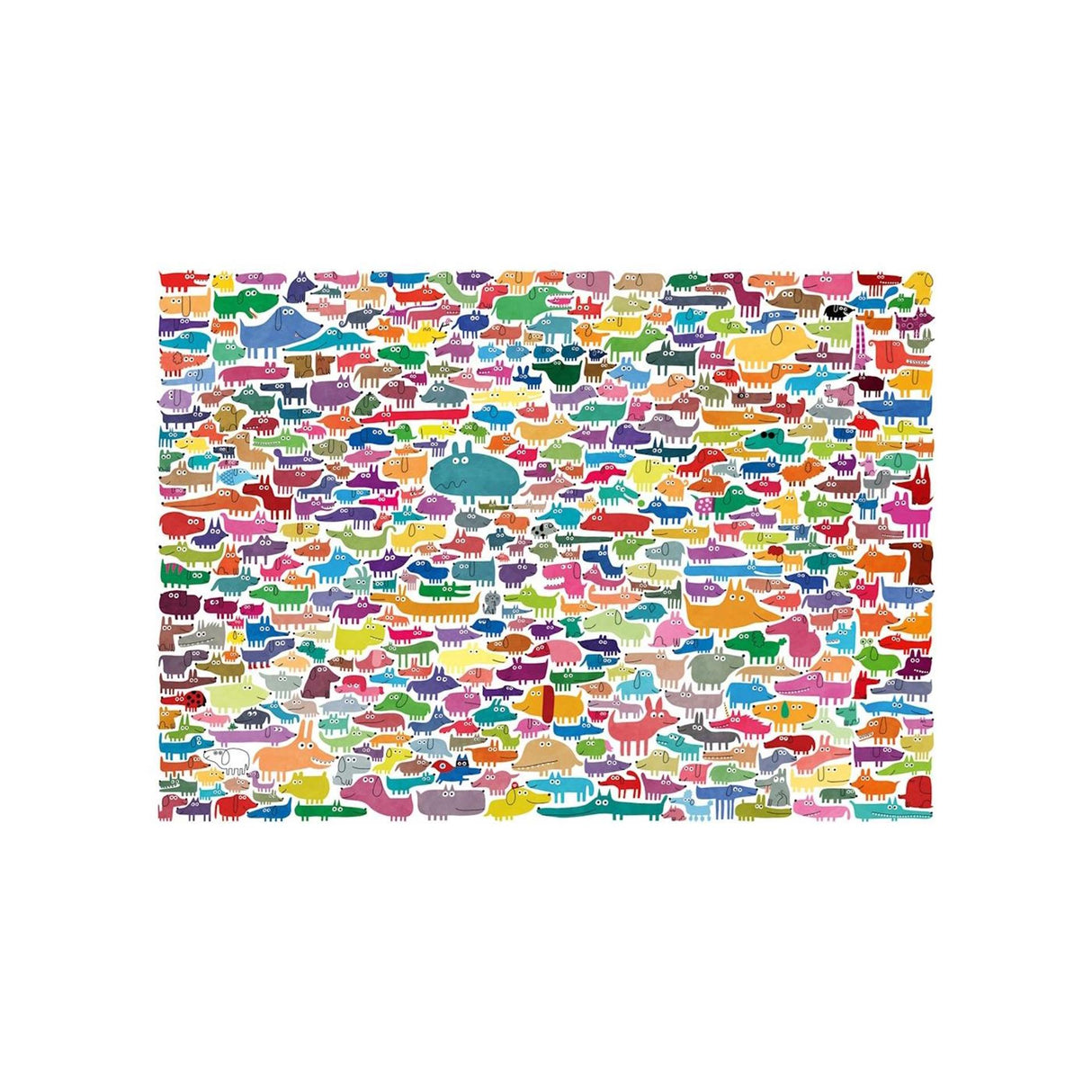 Ravensburger puzzle 387 dogs 1 cat 300pc