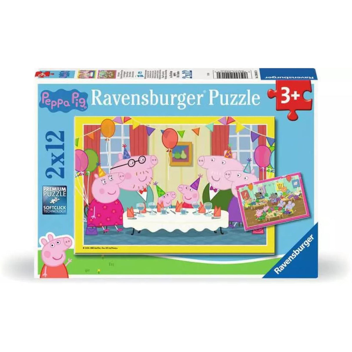 Ravensburger Jigsaw Puzzle Peppa Pig, 2x12 PCS.