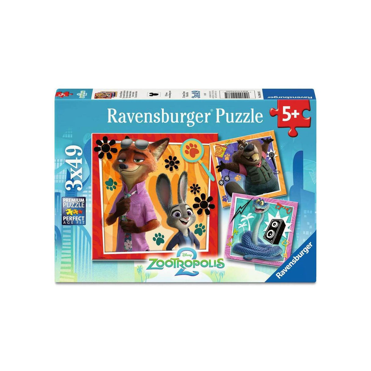 Ravensburger puzzle zootopia 2 3x49pcs