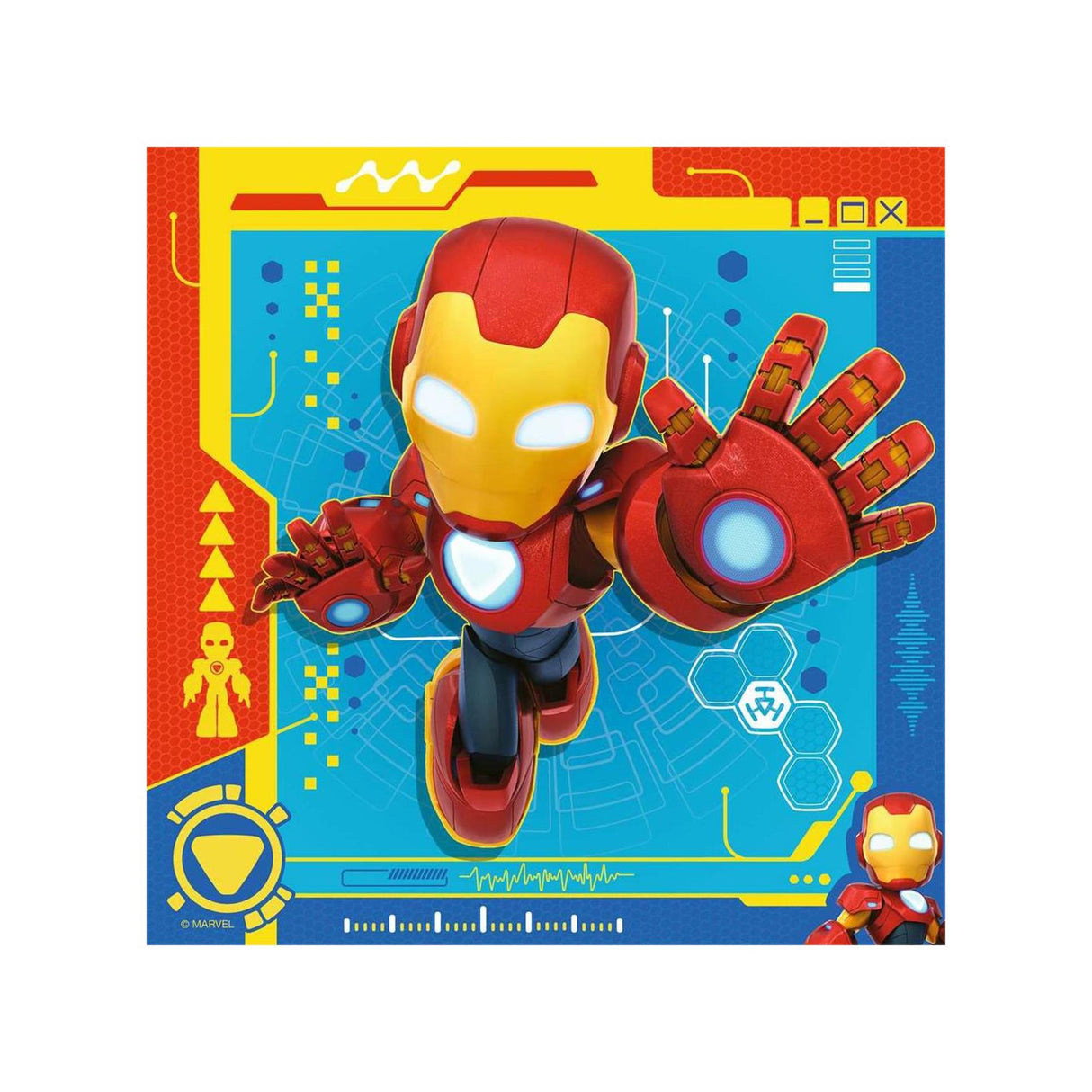 Ravensburger jigsaw puzzle Iron Man and his amazing friends - 3x49 pcs.