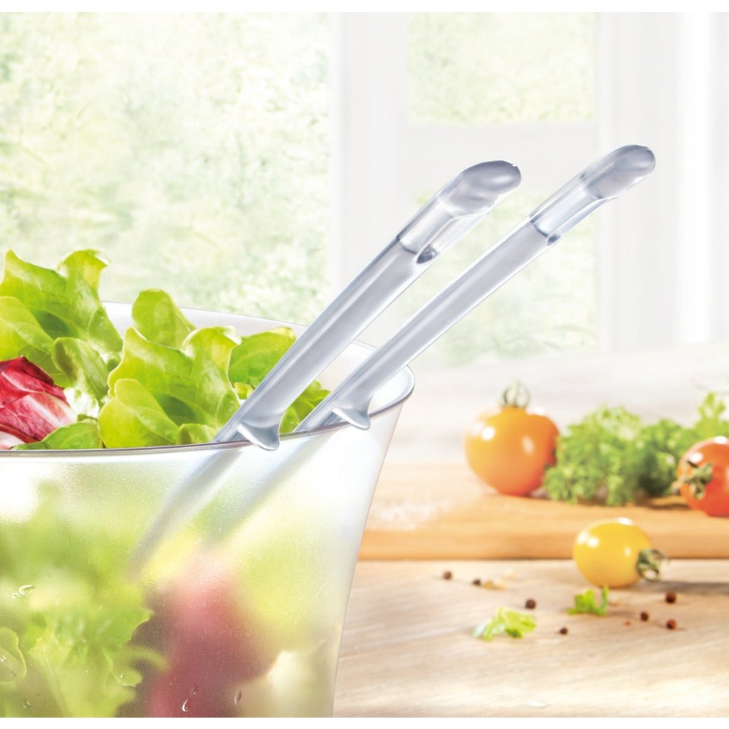 Leifheit 3196 salad cutlery transparent 2-piece