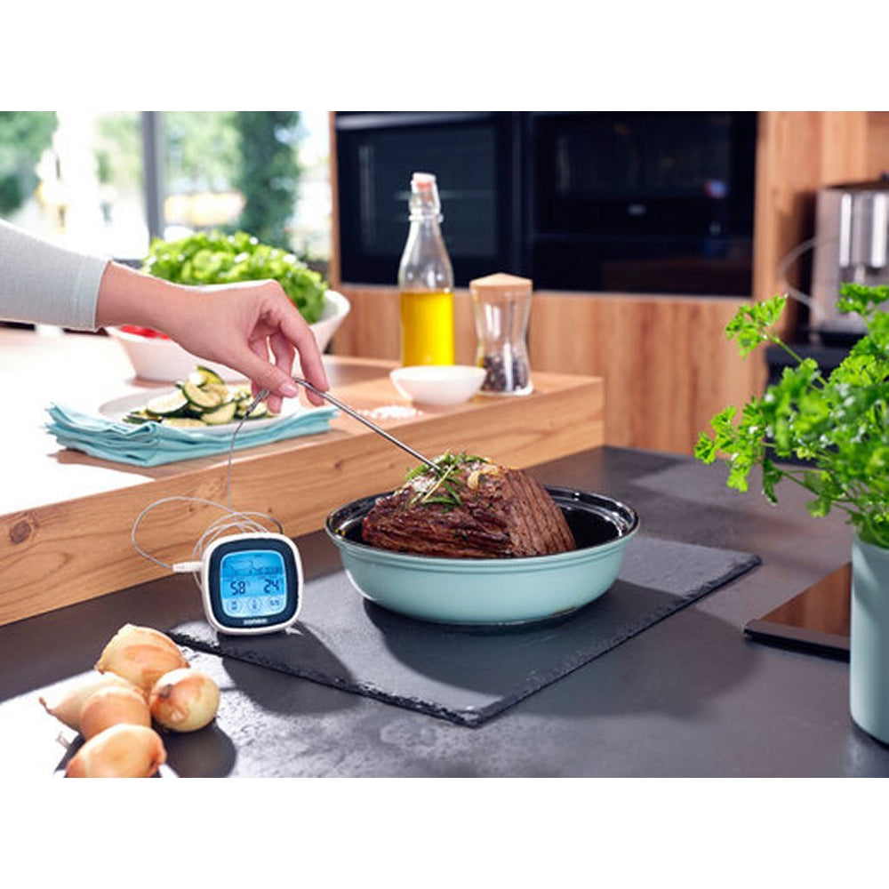 Leifheit 3223 Thermomètre numérique et barbecue Gris blanc