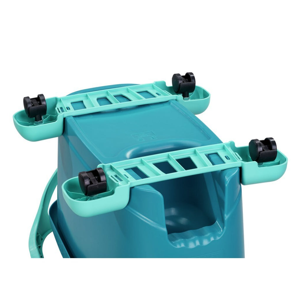 LEIFHEIT 52102 Clean Twist Disc Disc System con ruedas azul