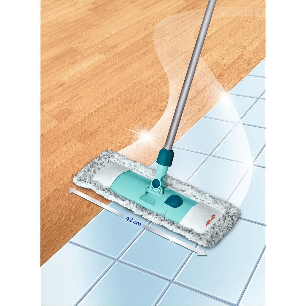 Leifheit 55210 classic xl floor wiper with microfiber cloth 42x75-130 cm