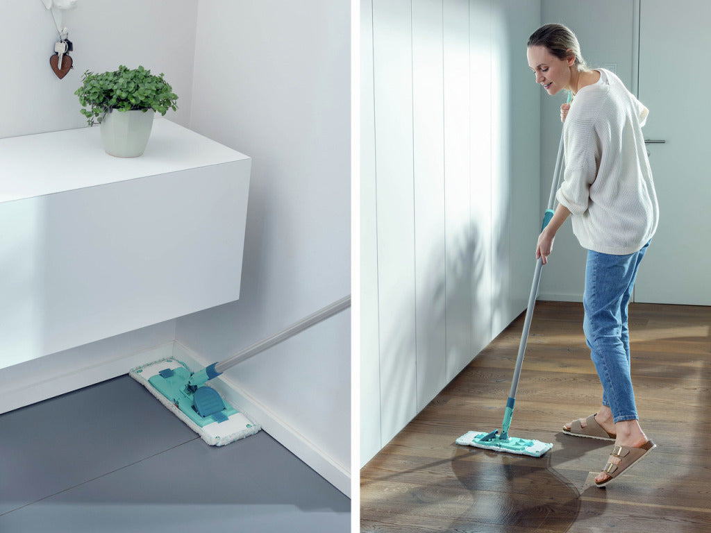 Leifheit 55512 powerclean m 33cm Buedemwischer mat Teleskophandtak 88-145cm