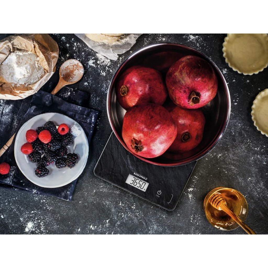 Leifheit soehnle kitchen scale compact 300 slate look