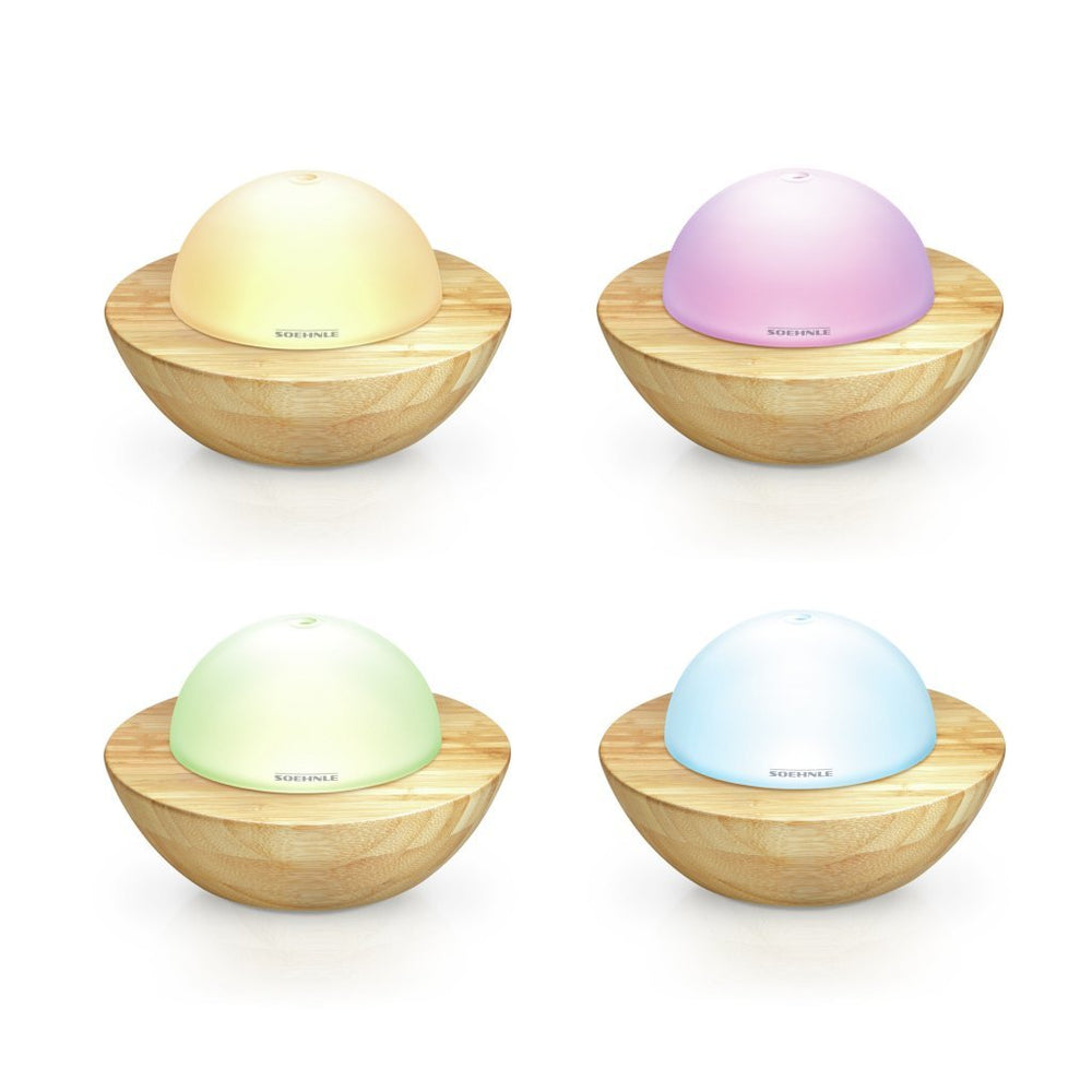 Soehnle 68087 modena difusor de aromas con iluminación LED vidrio bambú