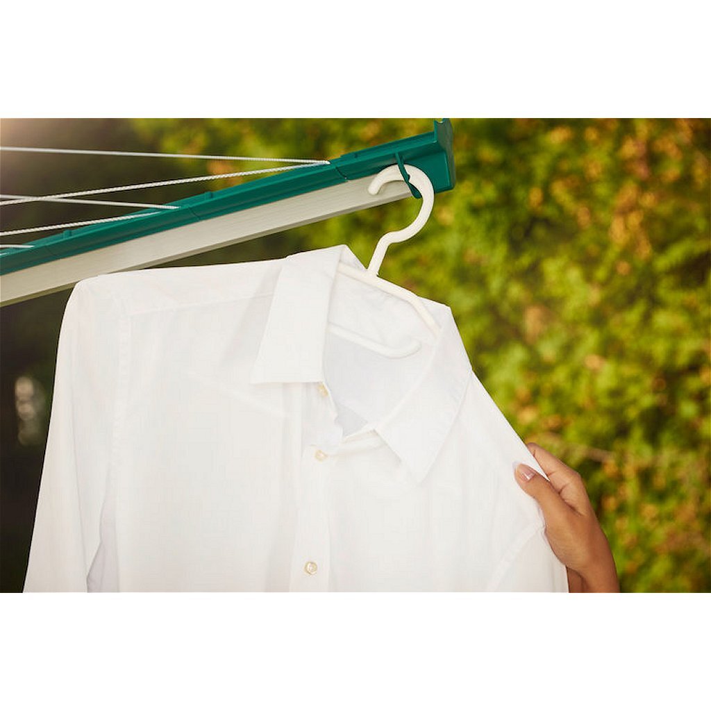 Leifheit Leifheit 82007 Linomatic 500 Deluxe Torkkvarn 50 m Torklängd Grön Silver