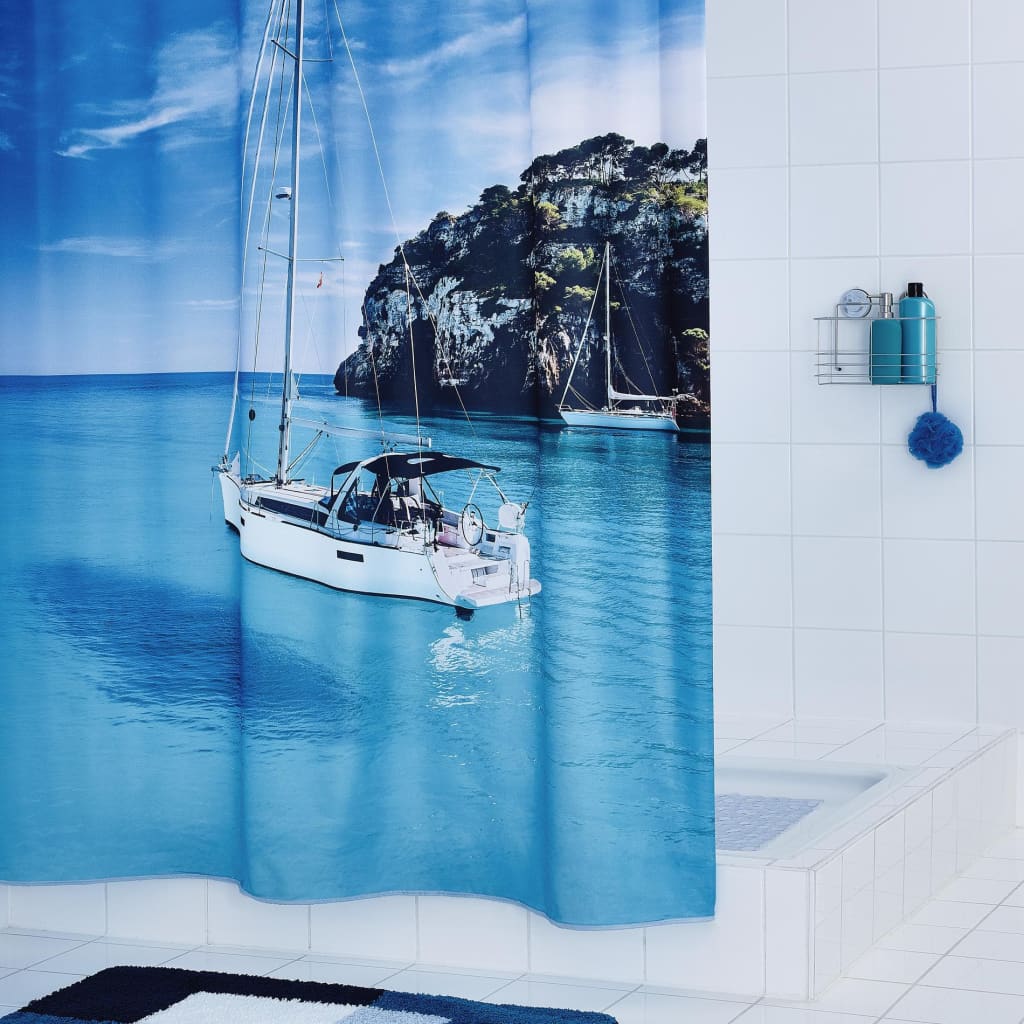 Knight shower curtain sailboat 180x200 cm