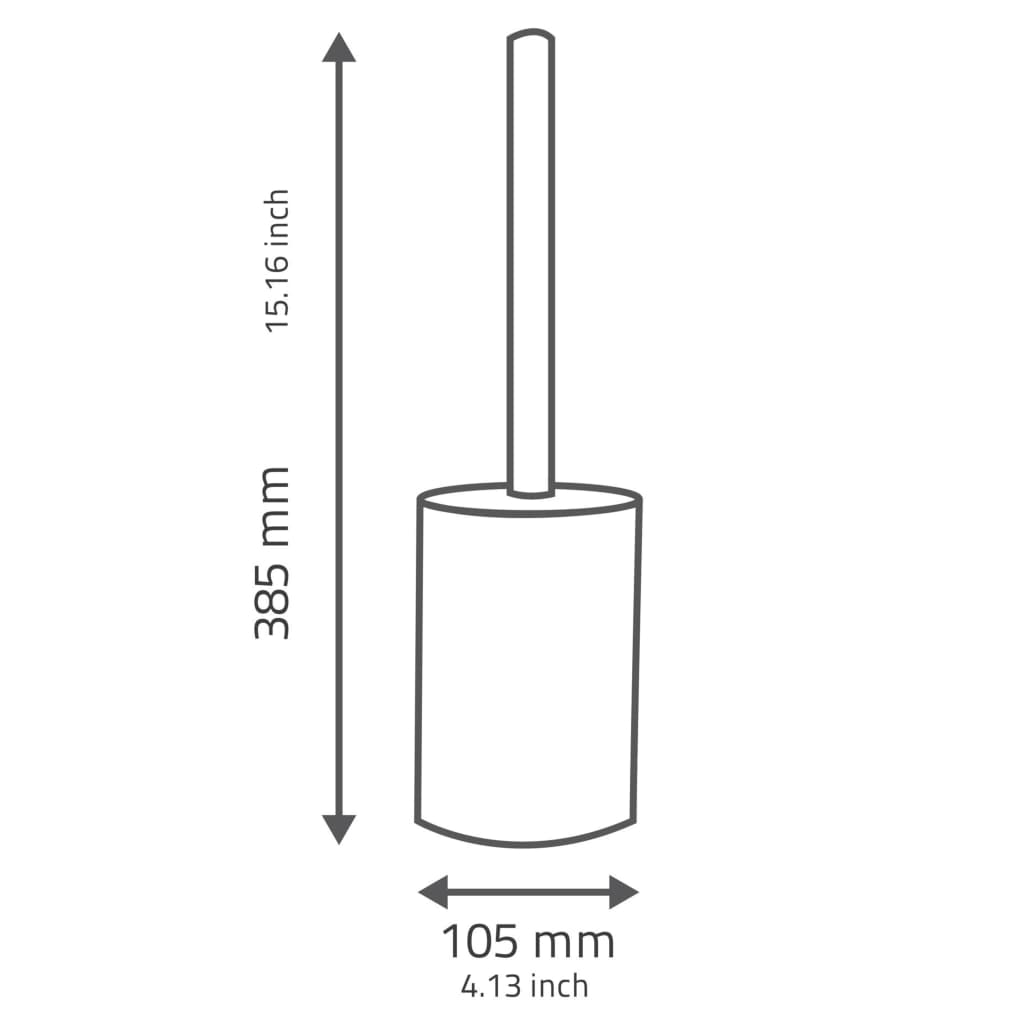 Knight toalettbørste disco rød