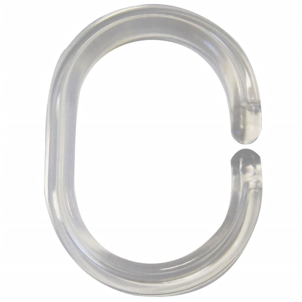 Knight shower curtain rings transparent 49300