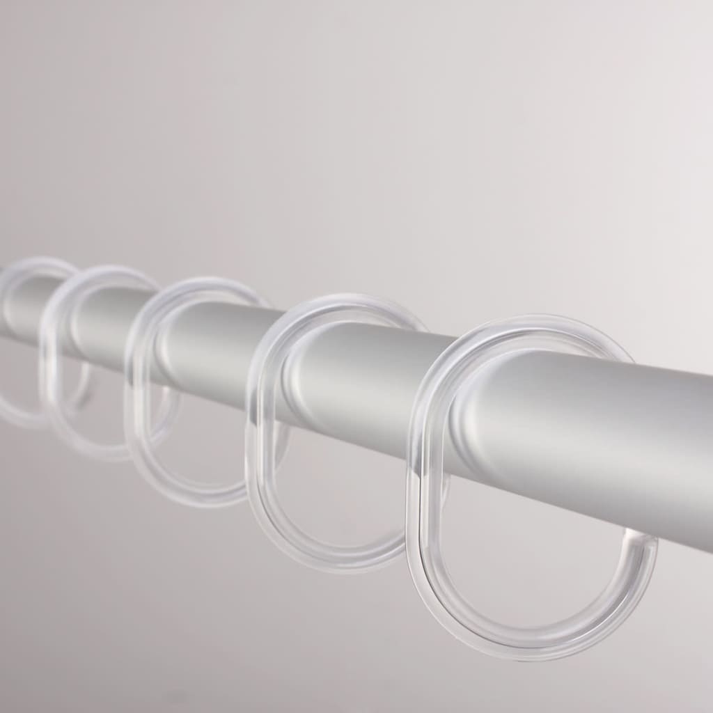 Knight shower curtain rings transparent 49300
