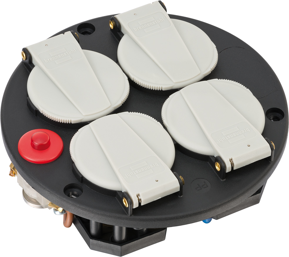 Brennenstuhl stopcontacten inzet | 4-voudig | ip20 | 230v 16a | thermostaat met controlelicht fr - 1084