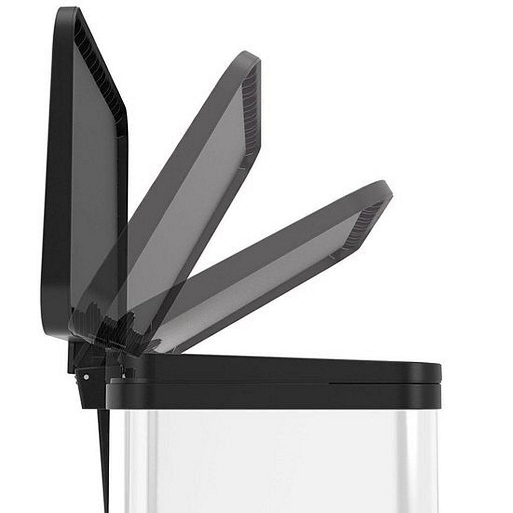 Hailo 0630-230 oko duo plus l pedal bin 17+9l white black
