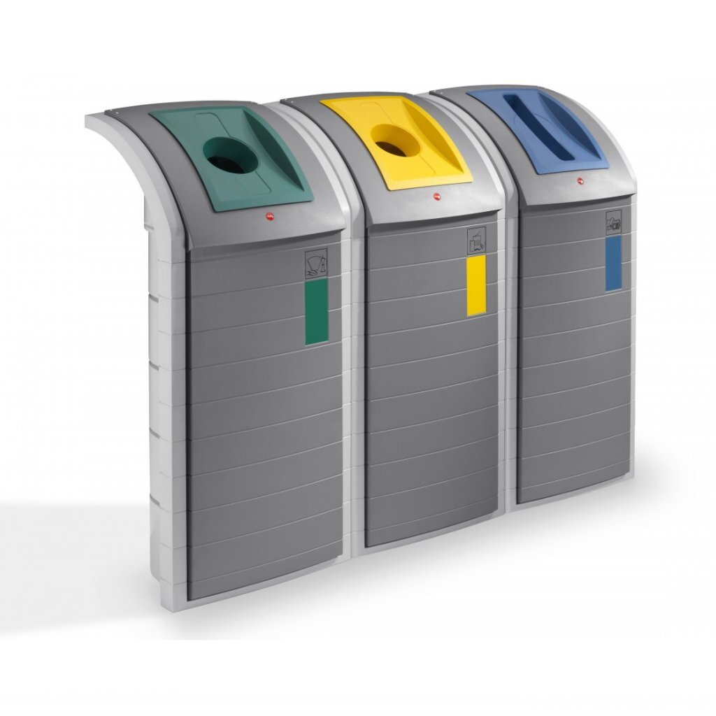 Hailo Hailo 0912-590 ProfiLine WSB Design Plus XXXL Waste Separator 120L Gray