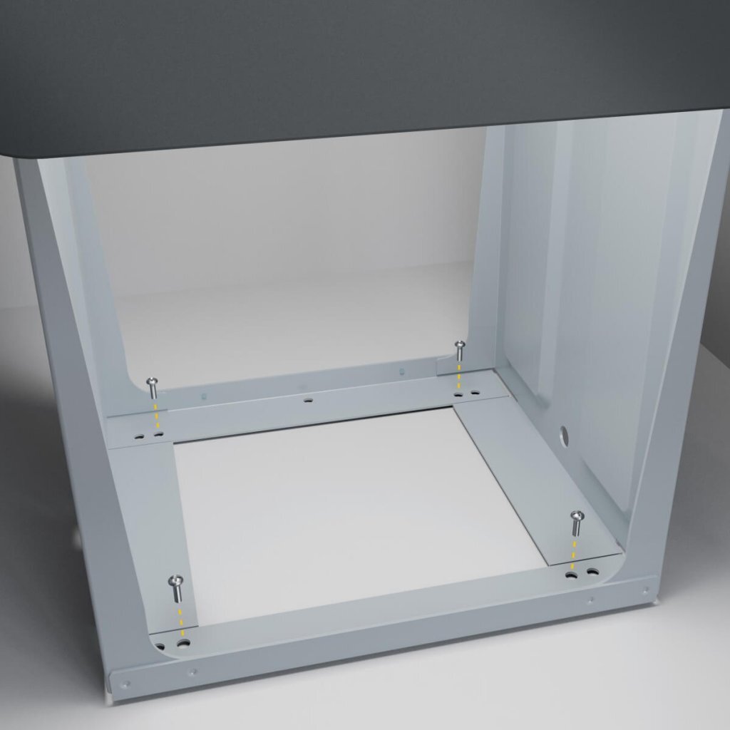 Hailo 0310-300 Ecoline Design Trio l Biner de desechos incorporado 3x10L Negro